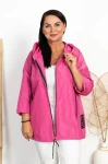 Kurtka Wiatrówka na lato FONTI różowa Plus Size 42/46