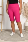 Kolarki prążkowane ASTER fuksja Plus Size 42-56