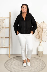 Bomberka Jeansowa LORNA czarna Plus Size 40-52