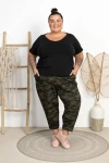 Spodnie Baloons DEVINE moro Plus Size 44-58