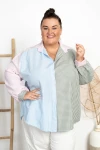 Koszula w paski ELENiA wzór 3 Plus Size 48/54