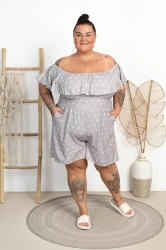 Kombinezon z szortami w Goszki MARTYNA fango Plus Size 46/54