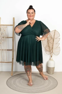 Sukienka siateczkowa LOVITA butelkowa Plus Size 46/54