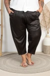 Spodnie Baloons DEVINE ECO Skórka czekoladowe Plus Size 44-54