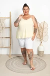 Top trapezowy OSCAR bananowy Plus Size 44/54