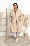Kurtka Parka KRISS beżowa Plus Size 46/52