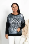 Bluzka na długi rękaw ROX Dłonie Plus Size 42/46
