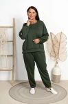 Dres Masełko BONITO butelkowa zieleń Plus Size 44/50