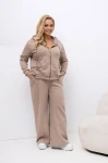 Komplet dresowy 3-częściowy TREY beżowy Plus Size 44-50