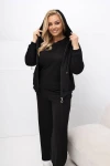Komplet dresowy 3-częściowy TREY czarny Plus Size 44-50