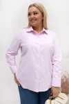 Koszula VANESSA Strecz pudrowa Plus Size 46-56