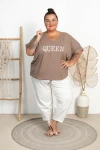 Bluza wiązana na plecach HOT QUEEN fango Plus Size 48/56