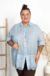 Koszula z koronką ELISA jeans Plus Size 48/54