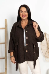 Kurteczka z Bukli HELEN czekoladowa Plus Size 48/54