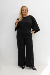 Elegancki Komplet MONACO czarny Plus Size 44-50