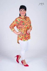 Koszula MISSI orange Plus Size 42/48