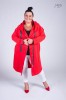 Płaszcz Dresowy czerwony Plus Size duże rozmiary 44 46 48 50 52 54