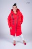Płaszcz Dresowy czerwony Plus Size duże rozmiary 44 46 48 50 52 54