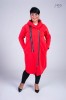 Płaszcz Dresowy czerwony Plus Size duże rozmiary 44 46 48 50 52 54