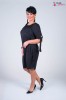 Sukienka Hiszpanka MARAYAH czarna z brokatem Plus Size 42/50
