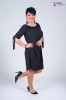 Sukienka Hiszpanka MARAYAH czarna z brokatem Plus Size 42/50