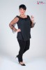 Bluzka Hiszpanka z tiulowymi rękawami LULA Plus Size 42/52