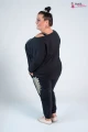 Bluzka z opuszczonym rękawem Oversize CASINO Taśma Fashion