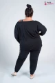 Bluzka z opuszczonym rękawem Oversize CASINO Taśma Fashion