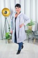 Płaszcz Dresowy melanż Plus Size duże rozmiary 44 46 48 50 52 54