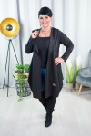 Narzutka Płaszczyk VENiCE czarny Plus Size 42-54