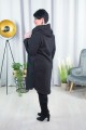 Płaszcz Dresowy SYNC czarny Plus Size duże rozmiary 44 46 48 50 52 54