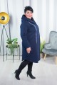 Płaszcz Dresowy granatowy Plus Size duże rozmiary 44 46 48 50 52 54