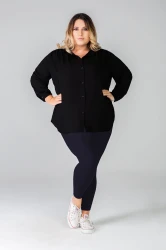 Legginsy Queen Size LUIZA 120 DEN sapphire Plus Size