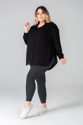 Legginsy Queen Size LUIZA 120 DEN obsidian Plus Size