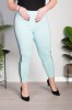 Spodnie w gumę CHILLi miętowe Plus Size 42-54