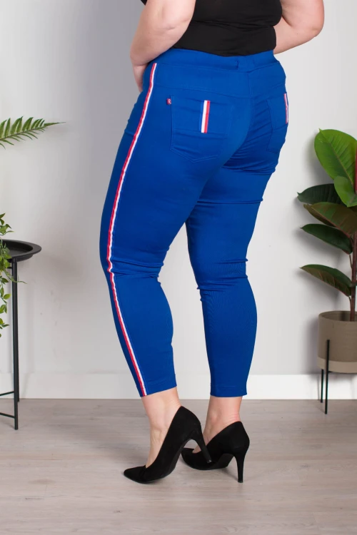 Spodnie w gumę CHILLi chaber Plus Size 42-56
