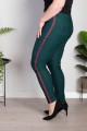 Spodnie w gumę CHiLLi DŁUGIE zielone Plus Size 42-56