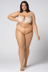 Rajstopy Queen Size HIP-NOTIC BIKINI 20 DEN amber Plus Size
