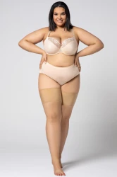 Opaski na uda przeciw otarciom Queen Size SILKY golden pearl Plus Size