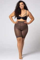 Szorty przeciw otarciom Queen Size SKIN GUARD 70DEN smoky quartz Plus Size