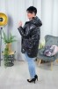 Wiosenna Kurtka pikowana ARIN czarna Plus Size 44-50