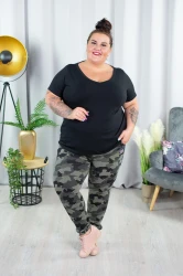 T-Shirt MOLLY czarny Plus Size 42-58