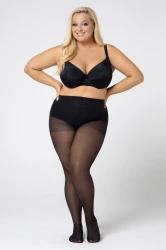 Rajstopy Queen Size REINFORCED VICTORIA 30 DEN onyx Plus Size