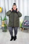 Kurtka zimowa MARGO khaki Plus Size 44-54