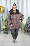 Kurtka zimowa MARGO cappuccino Plus Size 44-54