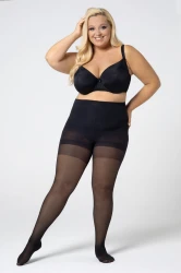 Rajstopy Queen Size SHAPING 30 DEN onyx Plus Size