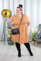 Sukienka camel plus size na wesele 44 46 48 50 52