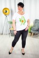 T-Shirt Bluzka biała STIVI Avokado 44-54