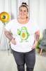 T-Shirt Bluzka biała STIVI Avokado 44-54