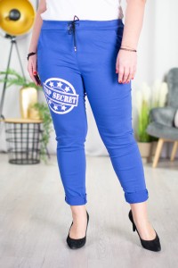 Spodnie Gnieciuchy Boyfriend TOP SECRET chaber Plus Size 44/48